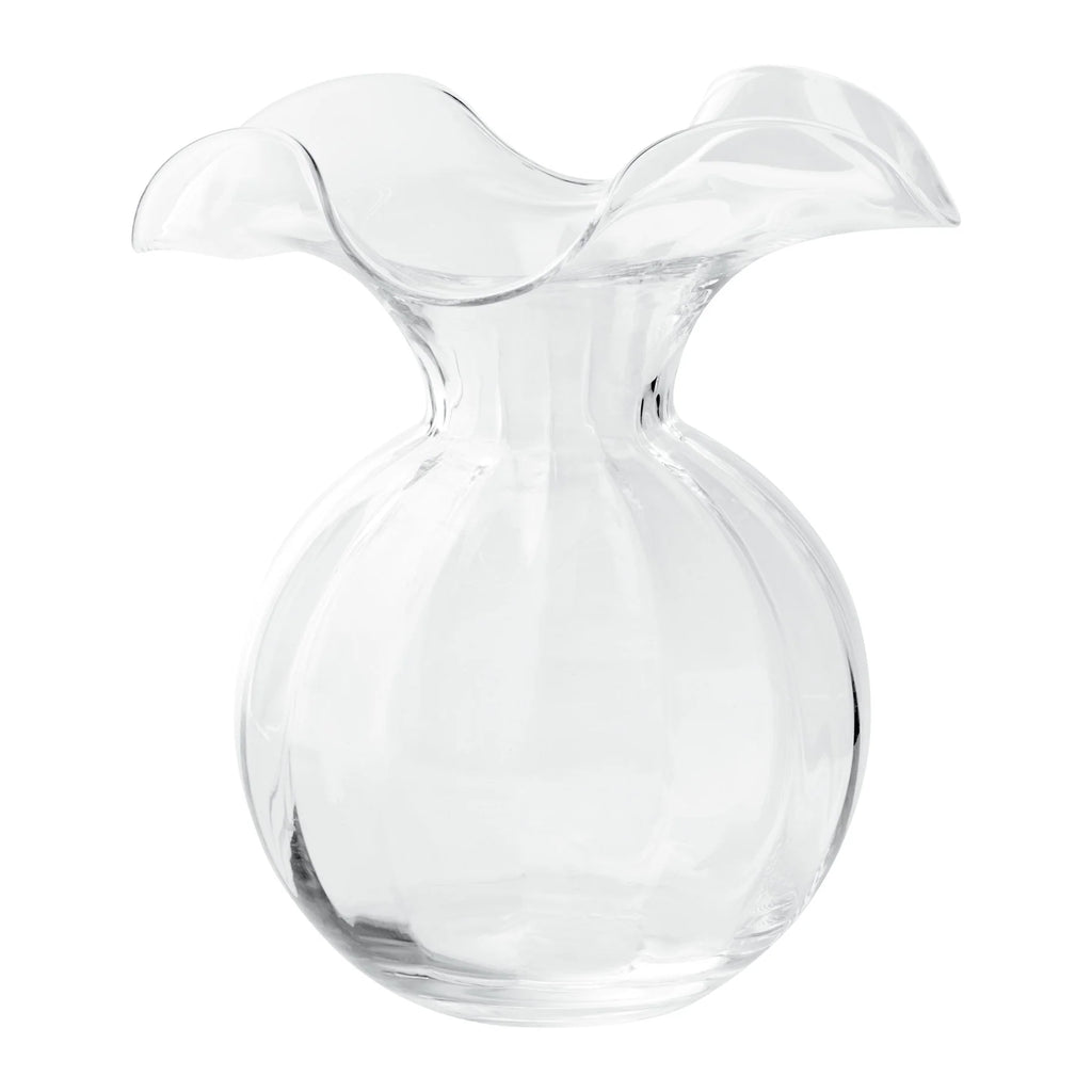 Hibiscus Fluted Bud Vase - Clear