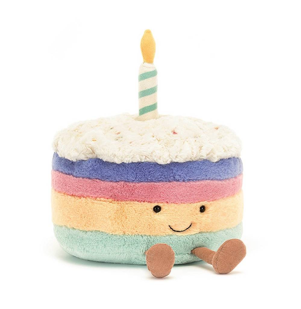 Amuseable Rainbow Birthday Cake
