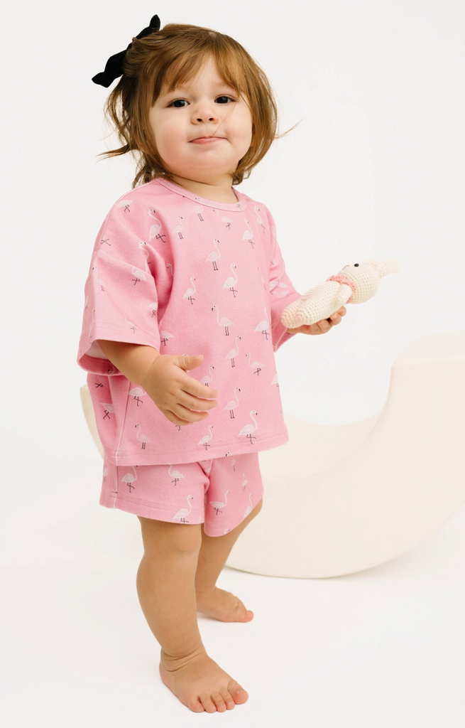 Pink Flamingo Slouchy Set