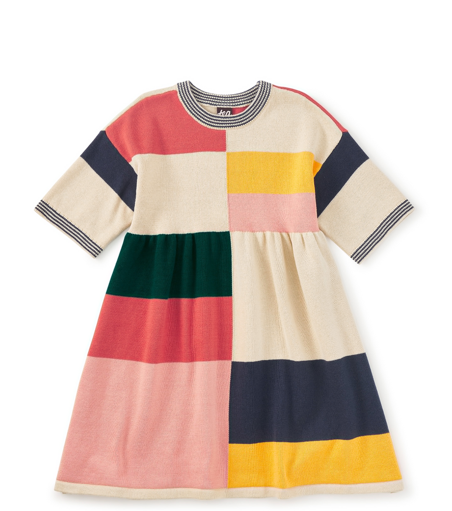 Colorblock Sweater Dress