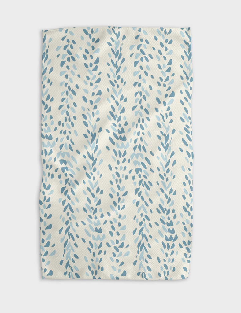 Geometry Tea Towel - reeds printed midday