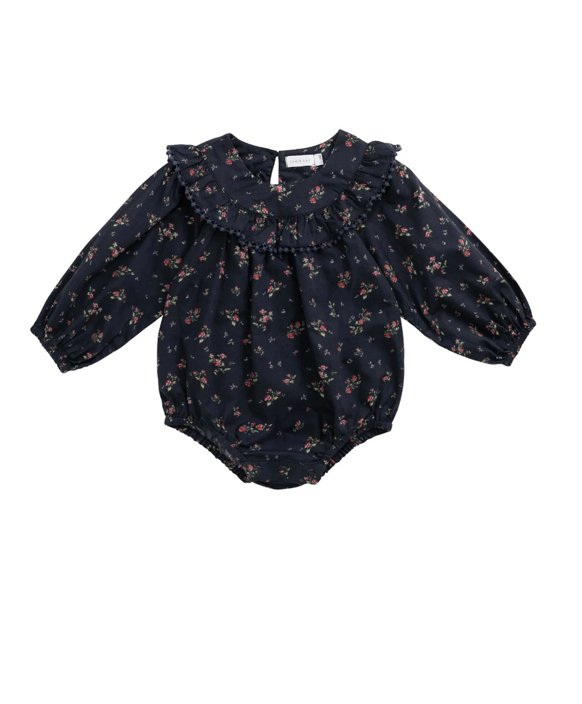 Organic Cotton Malia Playsuit - Bianca Noir