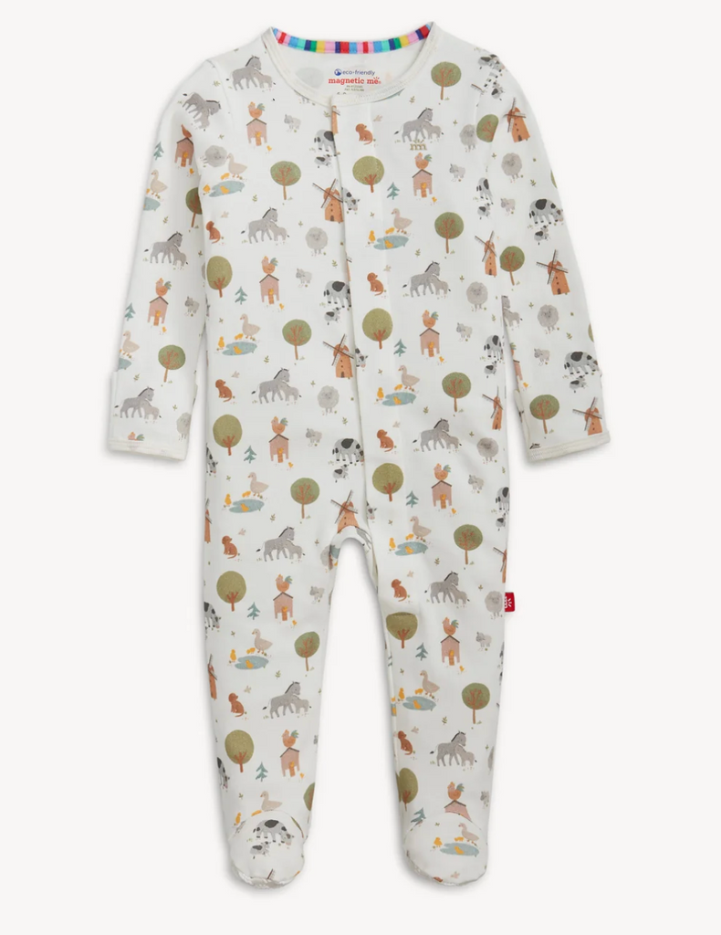 Funny Farm Organic Cotton Footie