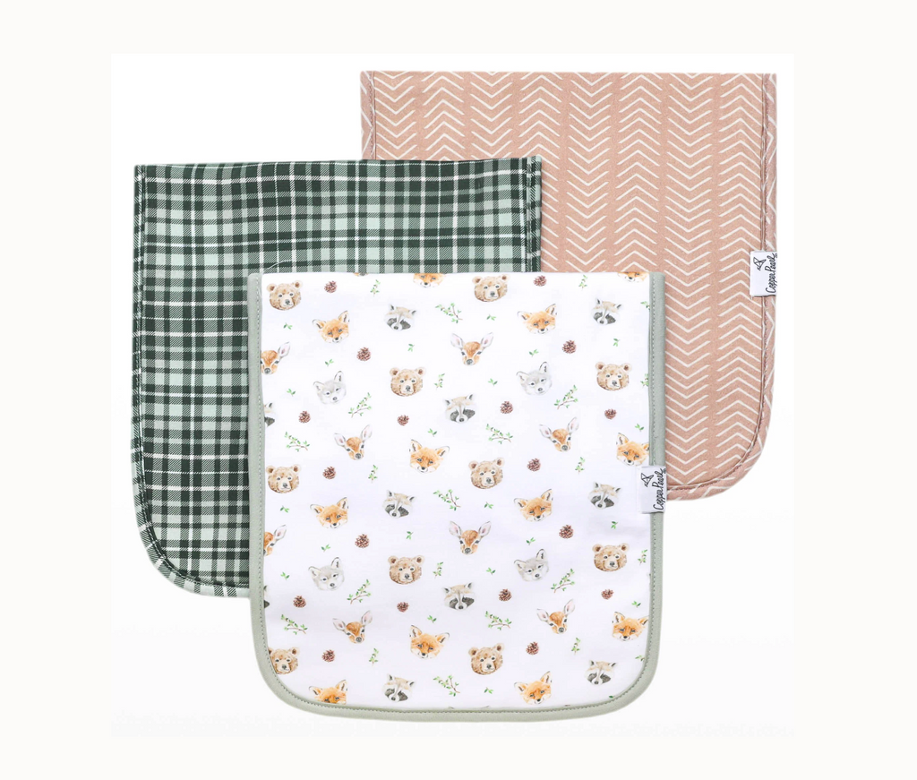Burp Cloth Set, Wilder