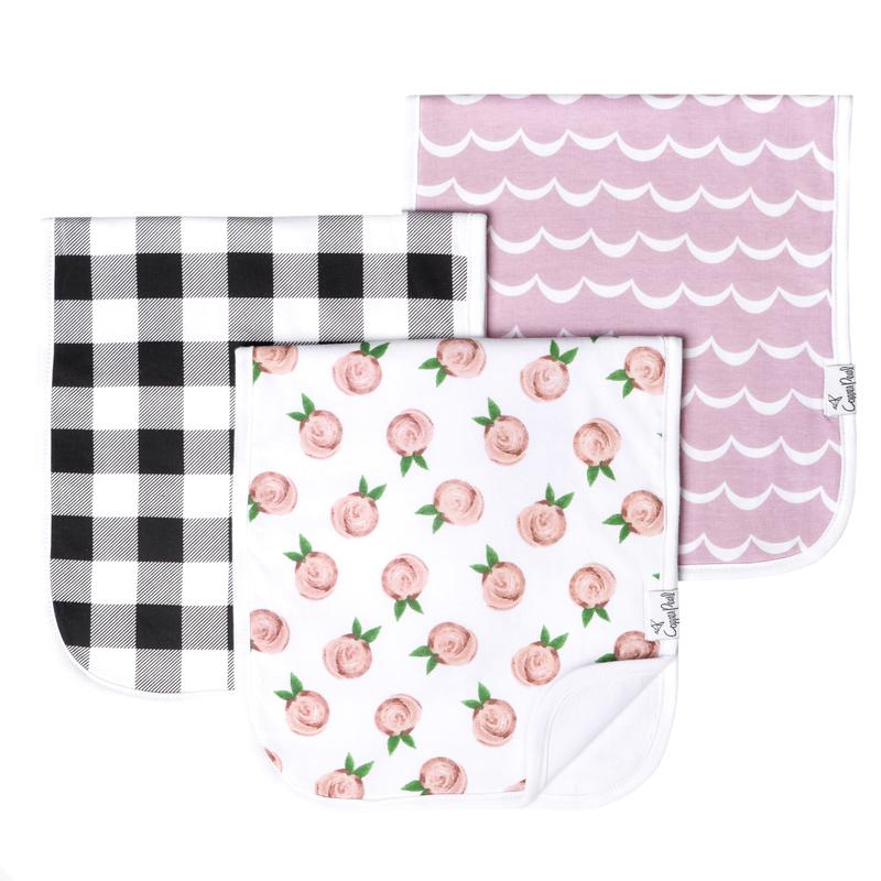 Burp Cloth Set, Rosie