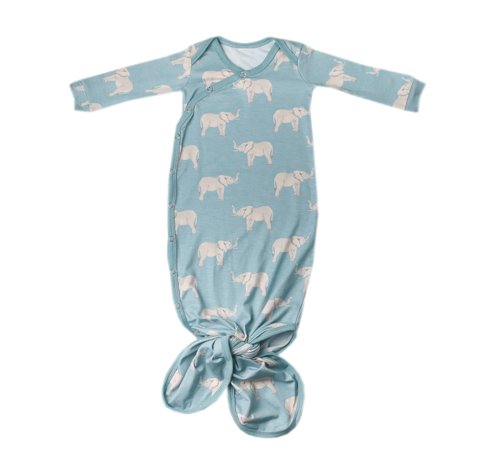 Copper Pearl Knotted Gown - Peanut