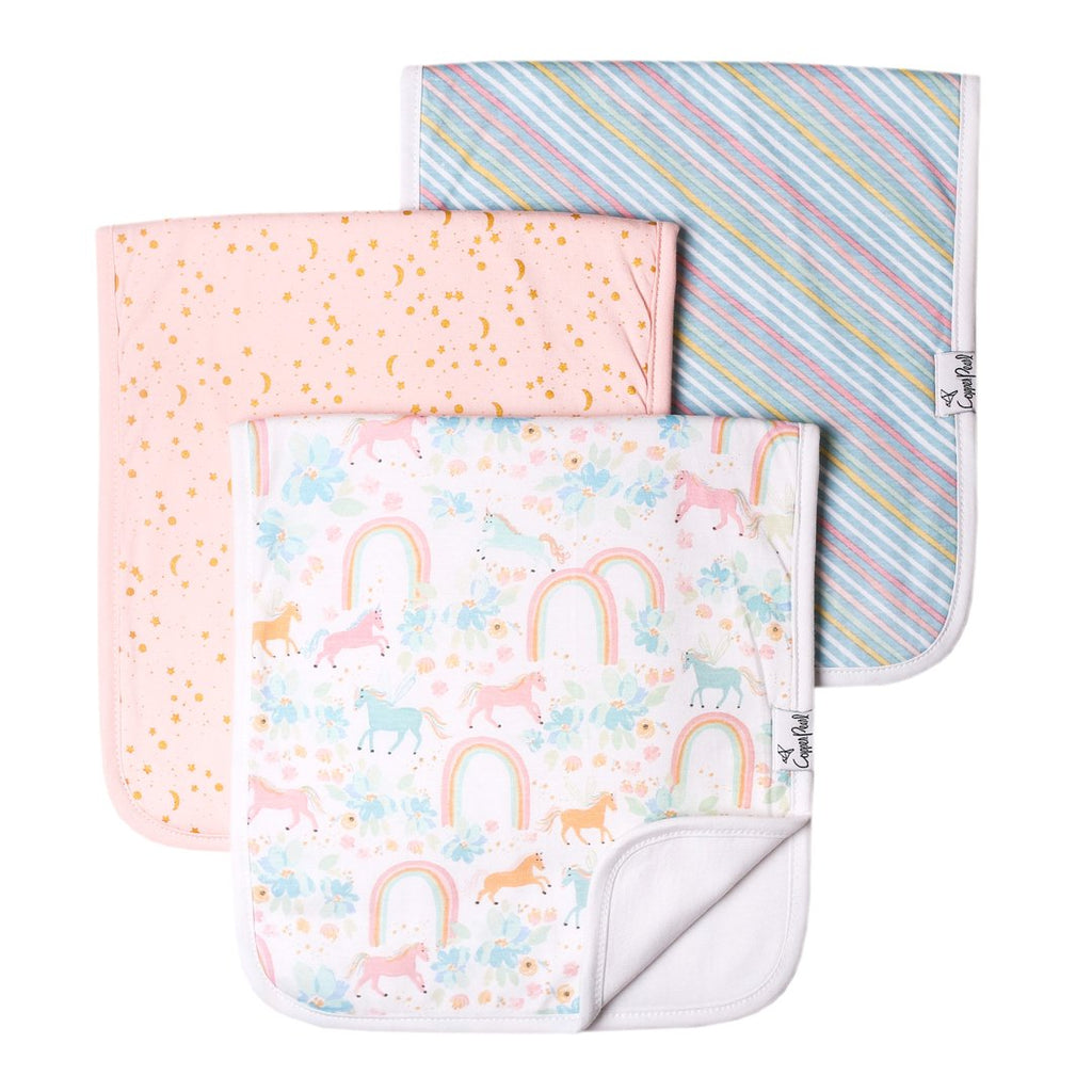 Copper Pearl Burp Cloth Set - Whimsy