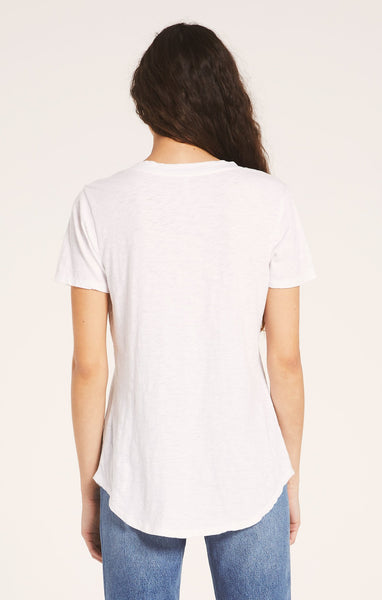 The Cotton Slub Pocket Tee - White