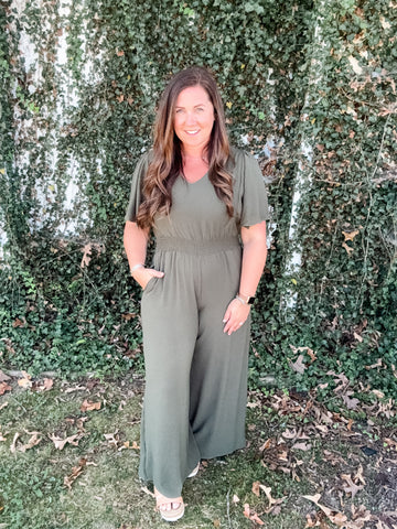 Olive Drift Jumpsuit