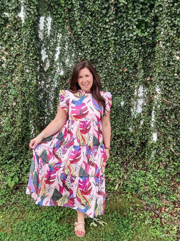 Blushington Midi Dress