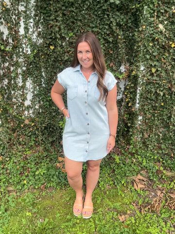 Twill Shirt Dress