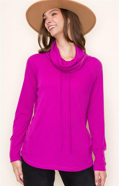 Magenta Rib Pullover