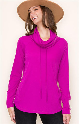 Magenta Rib Pullover