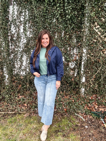 The Harper Jacket - Navy
