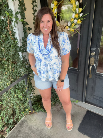 Blue Willow Top