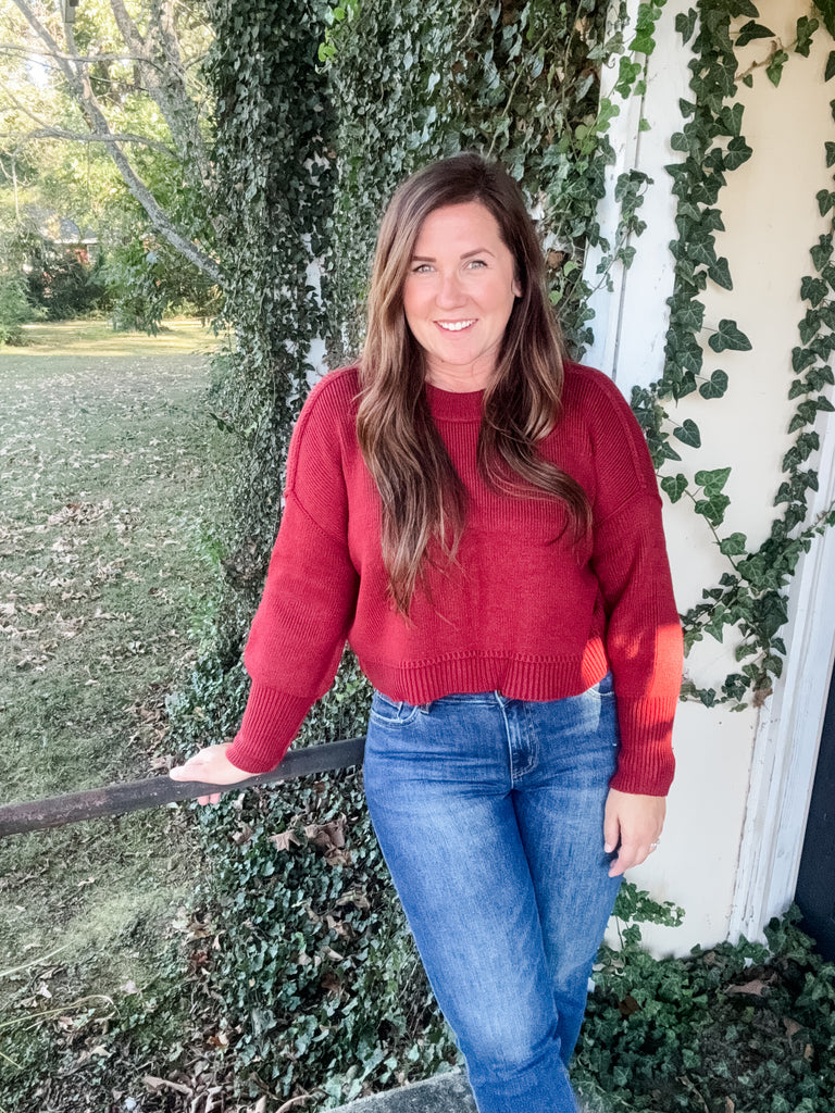 Sumire Longsleeve Crewneck - Chili