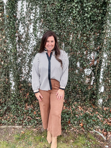 The Sandstone Scallop Pant - Camel