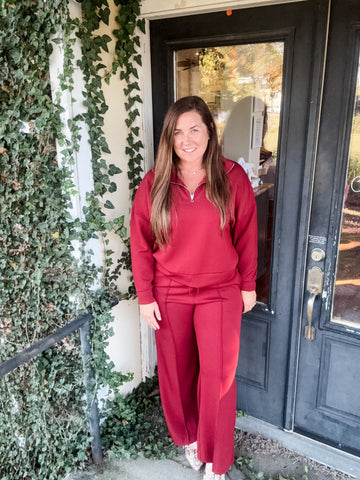 Seanni Cloud Zip Pullover - Chili