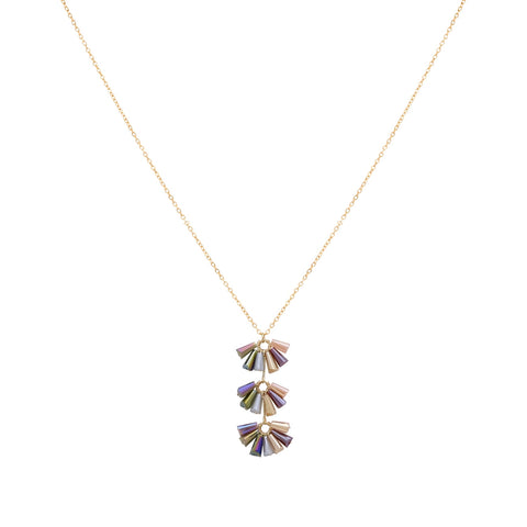 Multi Crystal Drop Necklace
