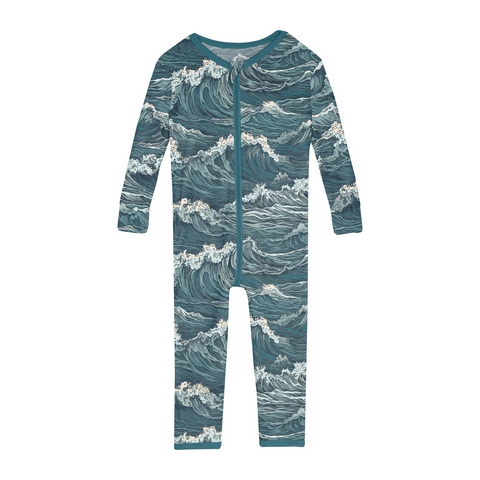 Print Convertible Zip Sleeper - Oceanic