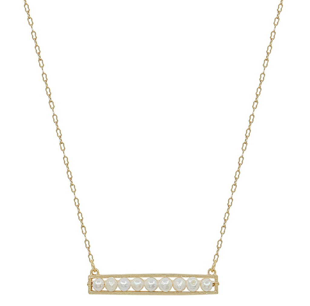 Freshwater Pearl Bar Necklace