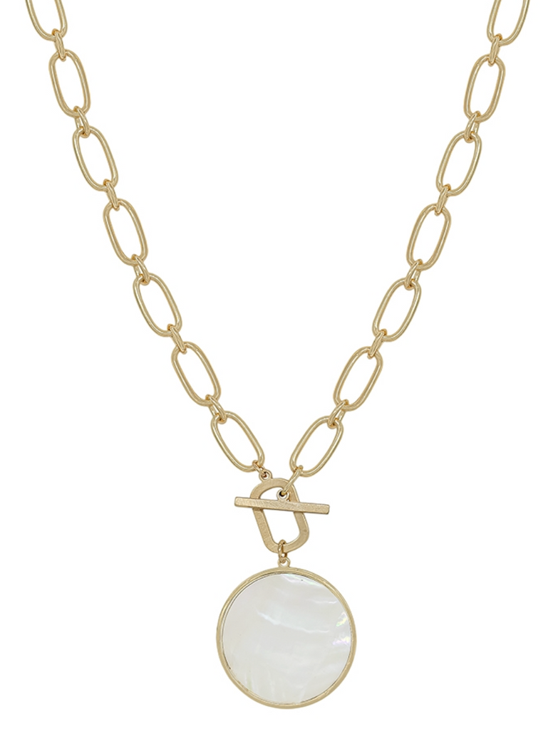 Open Chain Necklace with Charm