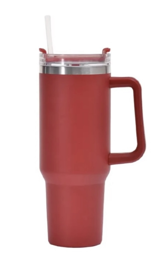 40 oz Handled Tumbler - Red