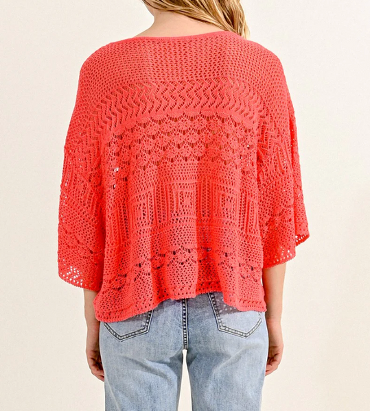 Pointelle Knit Top