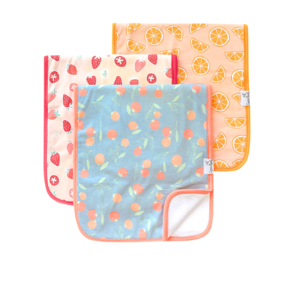 Burp Cloth Set - Clementine