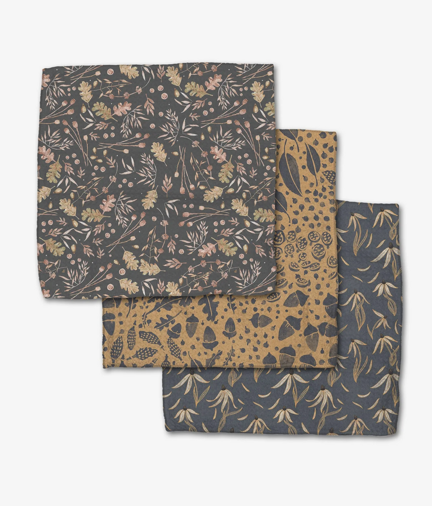 Geometry Dishcloth - autumn harvest