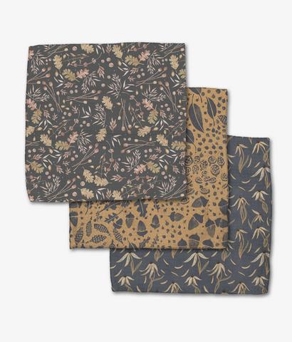 Geometry Dishcloth - autumn harvest