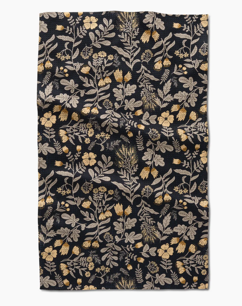 Geometry Tea Towel - woodland wildflowers