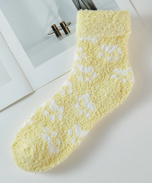 Cozy Fuzzy Socks - Paw Prints