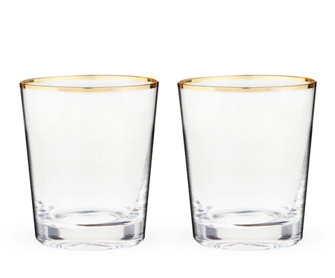 Gilded Glass Tumbler Set - B/M