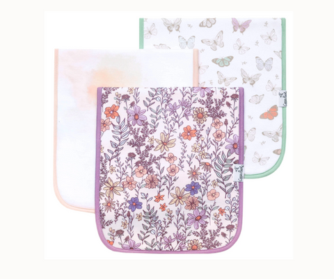 Burp Cloth Set - Flora