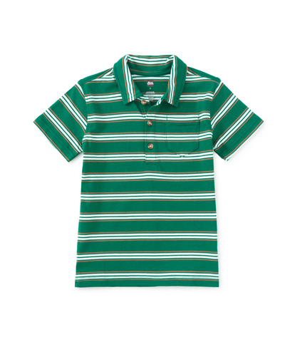 Striped Polo - Veridian