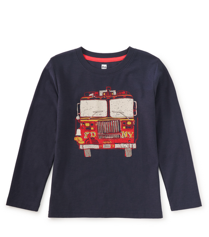 Double Sided Graphic Tee - Fire Truck
