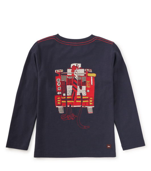 Double Sided Graphic Tee - Fire Truck