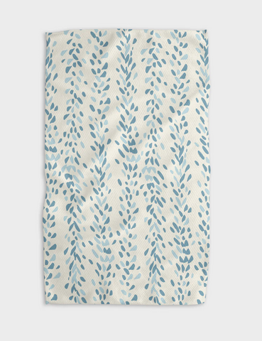Geometry Tea Towel - reeds printed midday