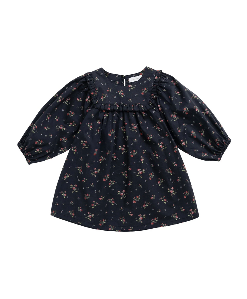 Organic Cotton Amira Dress - Bianca Noir