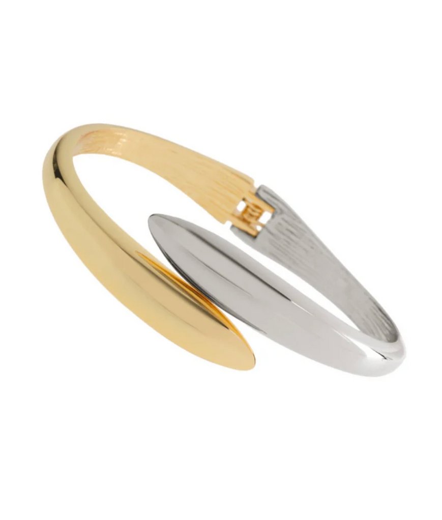 two tone bangle bracelet