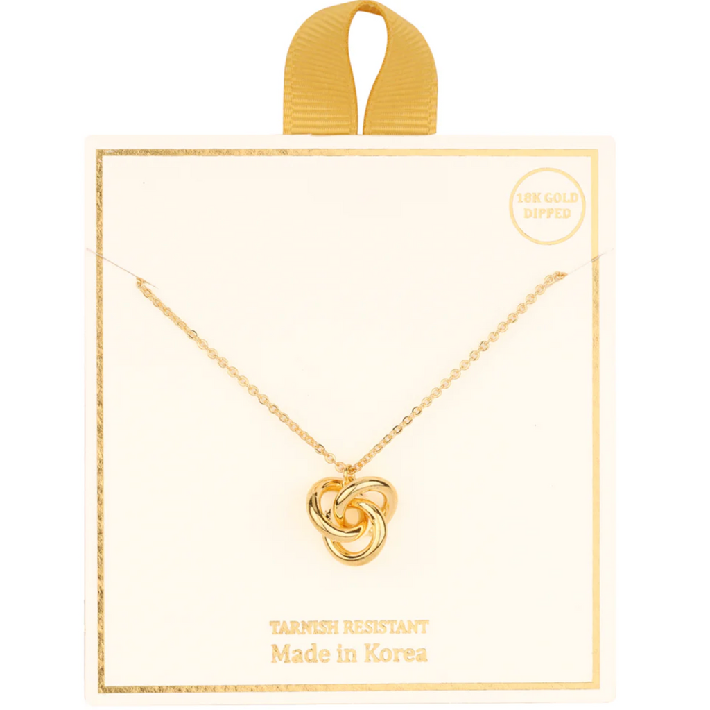 Gold Dipped Knot Necklace