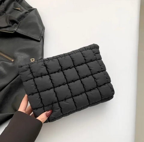 Quilted Puffy Cosmetic Bag