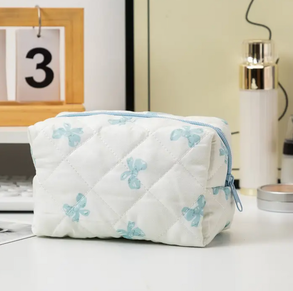 Quilted Cosmetic Pouch