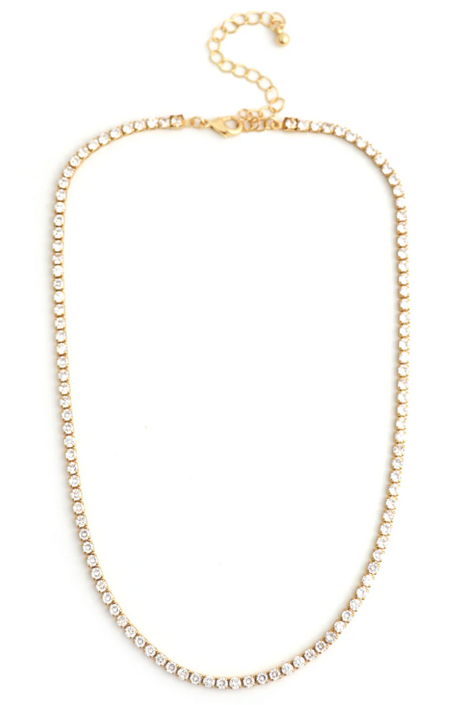 Clear Tennis Necklace