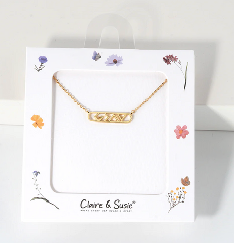 god is greater necklace