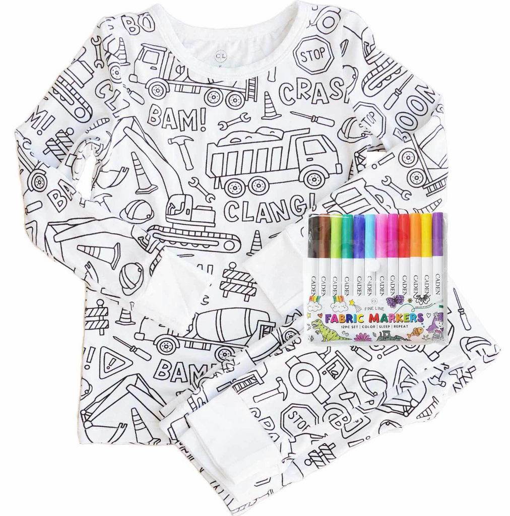Colorable 2 Piece Pj Set - Mermaid Magic