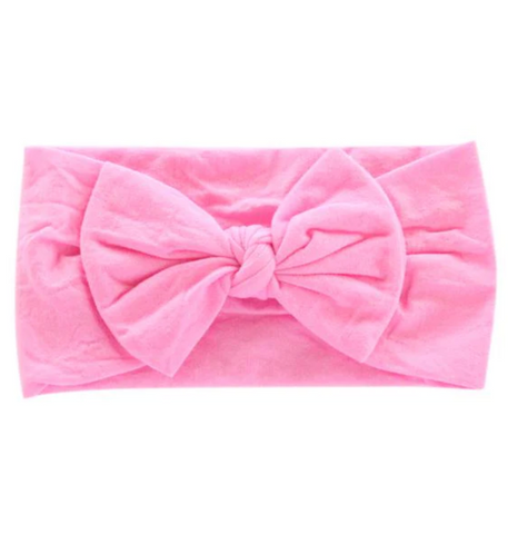 Bubblegum Pink Nylon Headwrap
