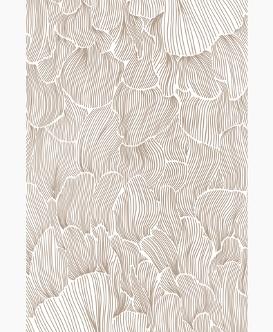 Geometry Tea Towel - posh petals ambre santal