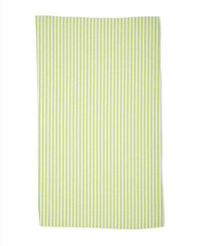 Geometry Tea Towel - summer stripe green